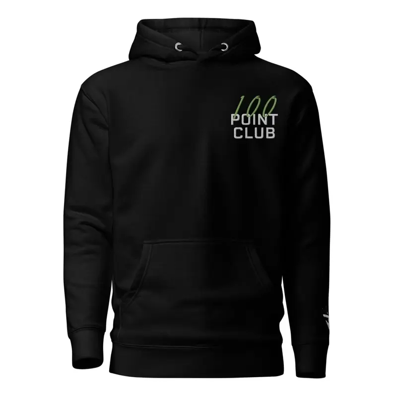 100 Point Club Embroidered Hoodie